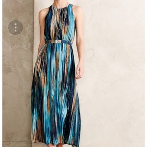 Anthropologie Paper Crown River Maxi Dress